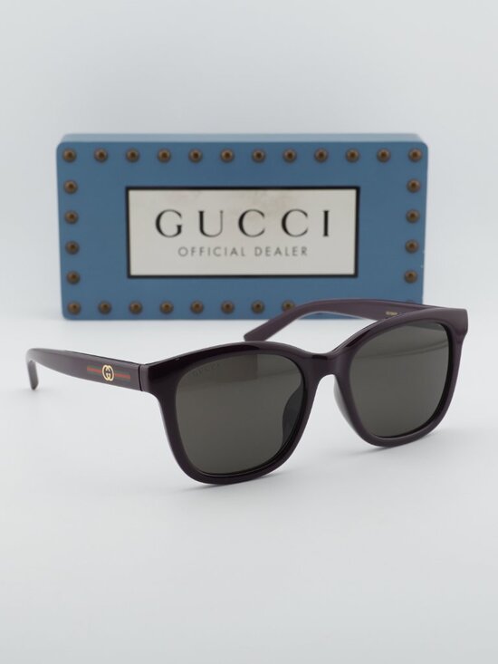 Gucci GG1984SK 004 Unisex Square Sunglasses - Violet / Grey display picture 1